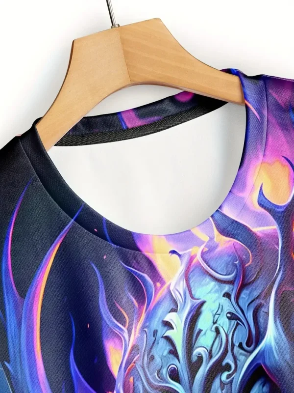 Hot Sale Slim Fit Retro Street Hip Hop Short Sleeve Washed Streetwear Men's Tops T-shirt - Image 6