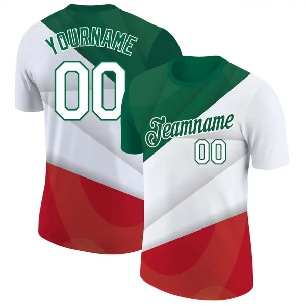 Hot Sale Men's T Shirts Mexican Flag Graphic Tee 3 D Print Crew Neck Short Sleeve Casual T- Shirt For Men